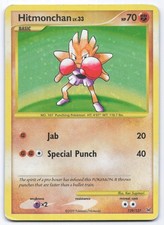 Hitmonchan 129/127 Platinum Holo Secret Rare Pokemon Card MP