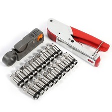 Coaxial Compression Tool Set Lightweight Durable for RG6 RG59 RG58 WT