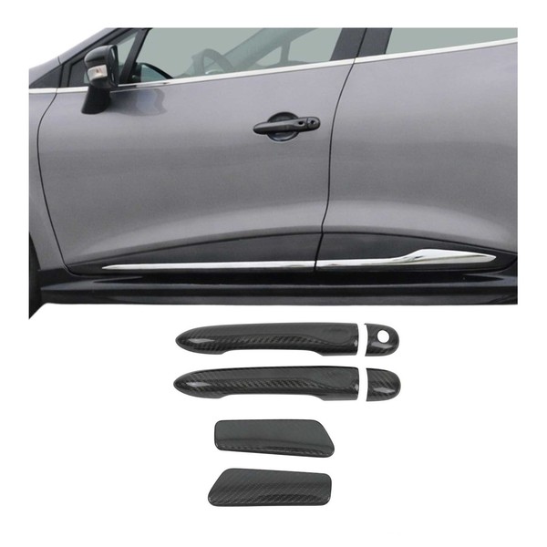 TüRgriff Blende Carbon FüR Renault Clio 2012-2019 4TüR Kohlefaser 6Tlg-image