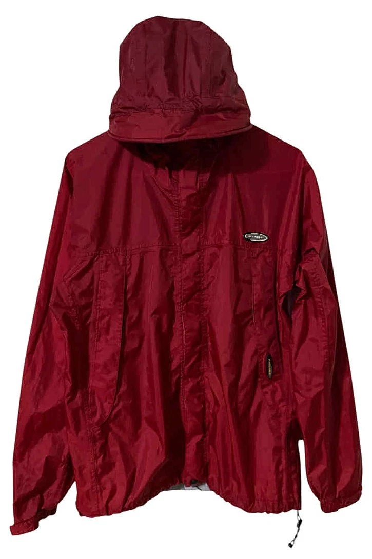 Stearns Mens Size Medium DryWear Red Sedona Windbreaker Rain Jacket Coat