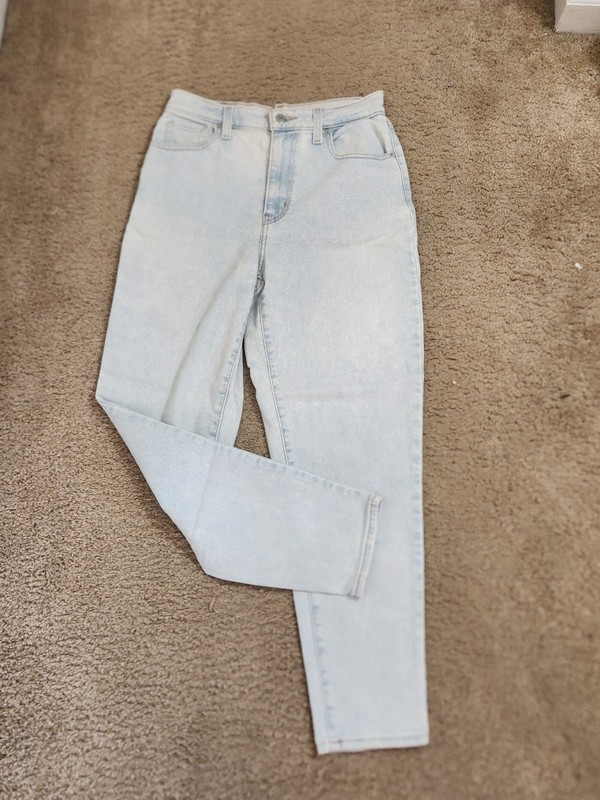 Levi's High Waisted Tapered Light Wash Jeans, 80 'S,  Women's Size 26