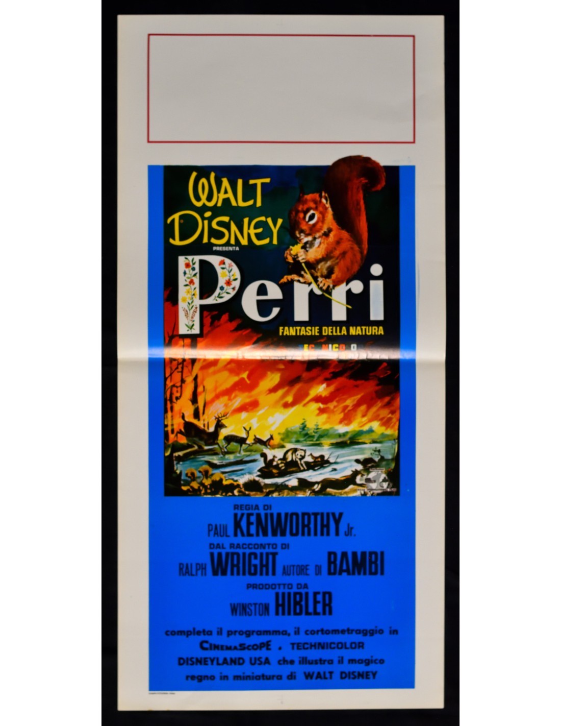 Locandina originale film Perri (1957) - Regia di N. Paul Kenworthy, Ralph Wright