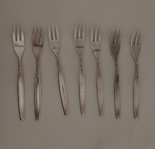 WMF "Rom" K&uuml;chengabeln (90-18 versilbert) 7er Set Vintage
