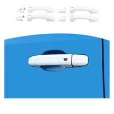 RT-TCZ White Door Handle Cover Trim 4PC Chevy Silverado Tahoe GMC Sierra