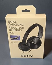 New Sony MDR-ZX110NC Noise Cancelling Headphones ,Black