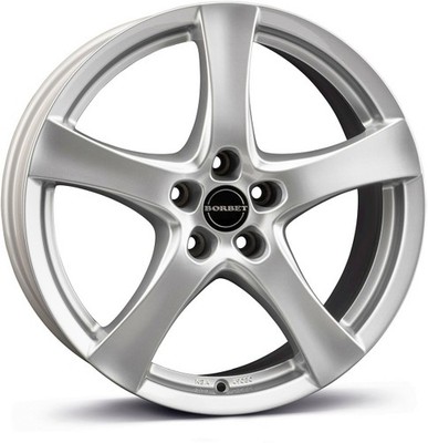 4x Alufelgen Borbet F brilliant silver 8x18 ET45 LK5 120 18 Zoll Felgen Alu