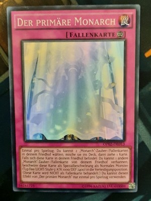 Der primäre Monarch OP02-DE013 Super Rare Deutsch NM YUGIOH