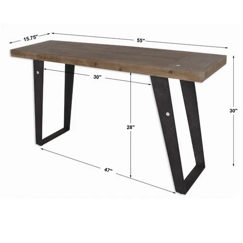 Freddy - 55 inch Console Table - 55 inches wide by 15.75 inches deep Accent - Picture 8 of 12