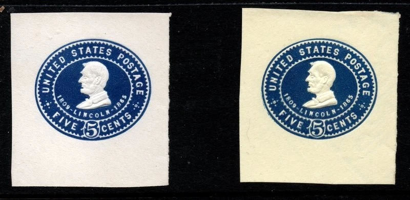 Mint Hinged Cut Square US Back of Book Postal Cards & Stationery