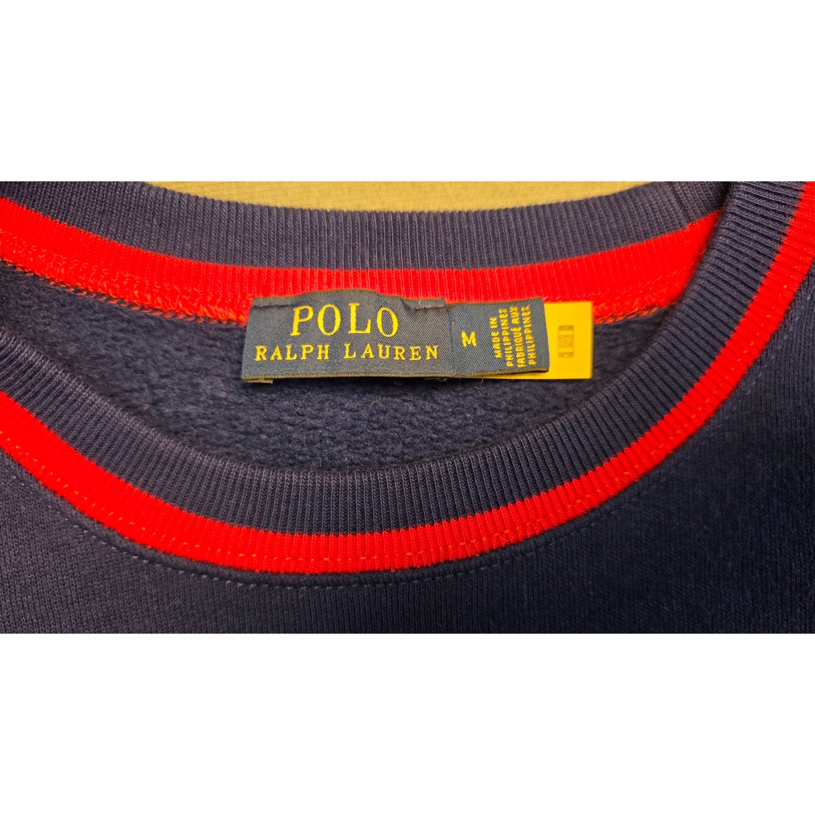 Polo Ralph Lauren Mens Medium Jogger Sweat Suit Set Red Blue Sweatpant Sweater