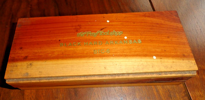 Fine Tool Shop Black Hard Arkansas Stone BTC-6 Oil Sharpening Honing 6 x 2 x 1/2