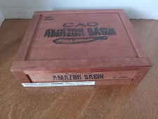 CAO AMAZON BASIN CRATE Wood EMPTY Cigar Box 2.5" X 9" X 8"