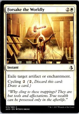 Forsake the Worldly 13 C Amonkhet Magic: The Gathering NM/M