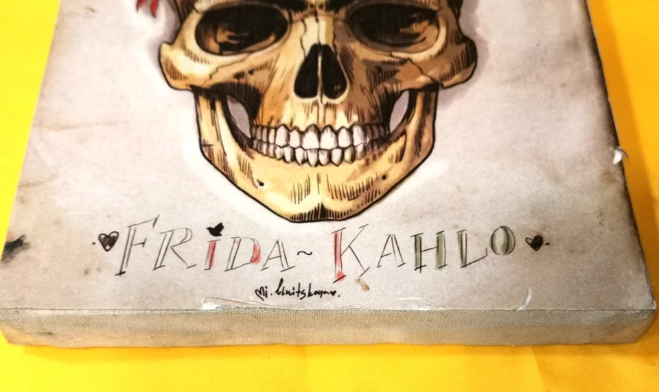 #2 Frida Kahlo pequeno pôster de lona vintage emoldurado da Flórida venda de propriedade RARO - Imagem 3 de 4