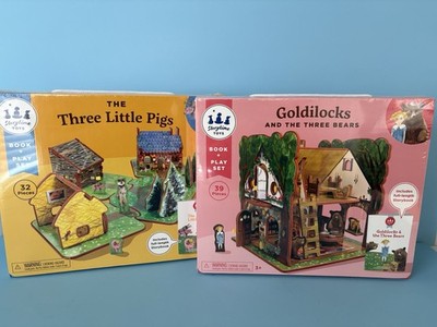 Storytime Toys Goldilocks And The 3 Bears And Three Little Pigs Book Play Sets