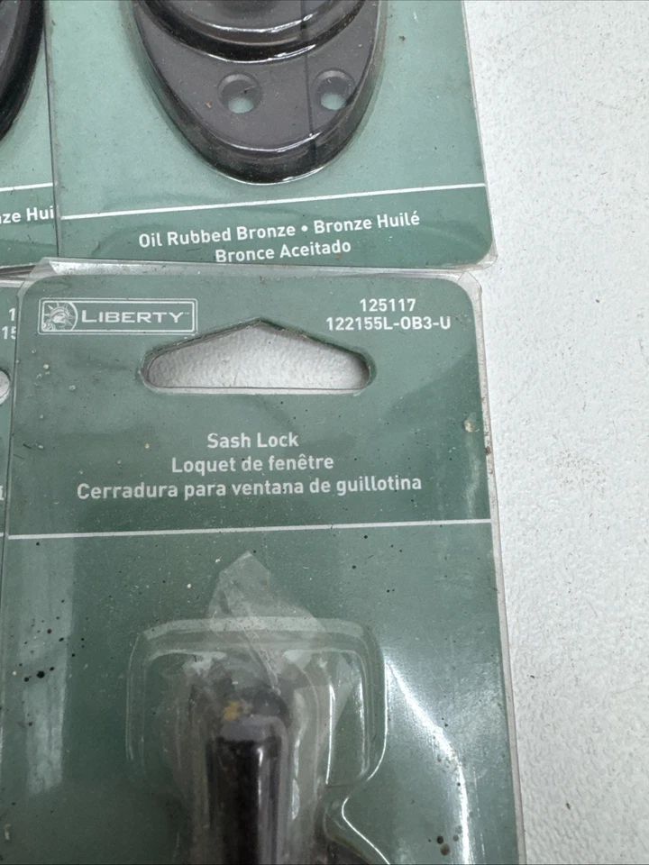 9 Liberty Sash Lock bronce frotado con aceite nuevo 125117 Foto 3 de 4