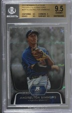 2012 Bowman Platinum Prospects X-Fractor Andrelton Simmons BGS 9.5 GEM MINT 3g3
