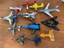 Vintage Airplanes Diecast Lot Of 12 Jets Military Aircraft Planes Toy