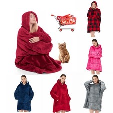 Hoodie Decke mit Ärmeln und Kapuze Damen Dec...
