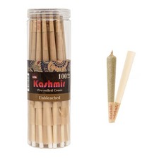 Unbleached Pre Rolled Cones King Size 100 Pack Rolling Papers w Filter Tips