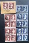 LATVIA ,ESTLAND, GERMAN OCCUPATION, WWII,  LOCAL  STAMPS LOT, A.H.