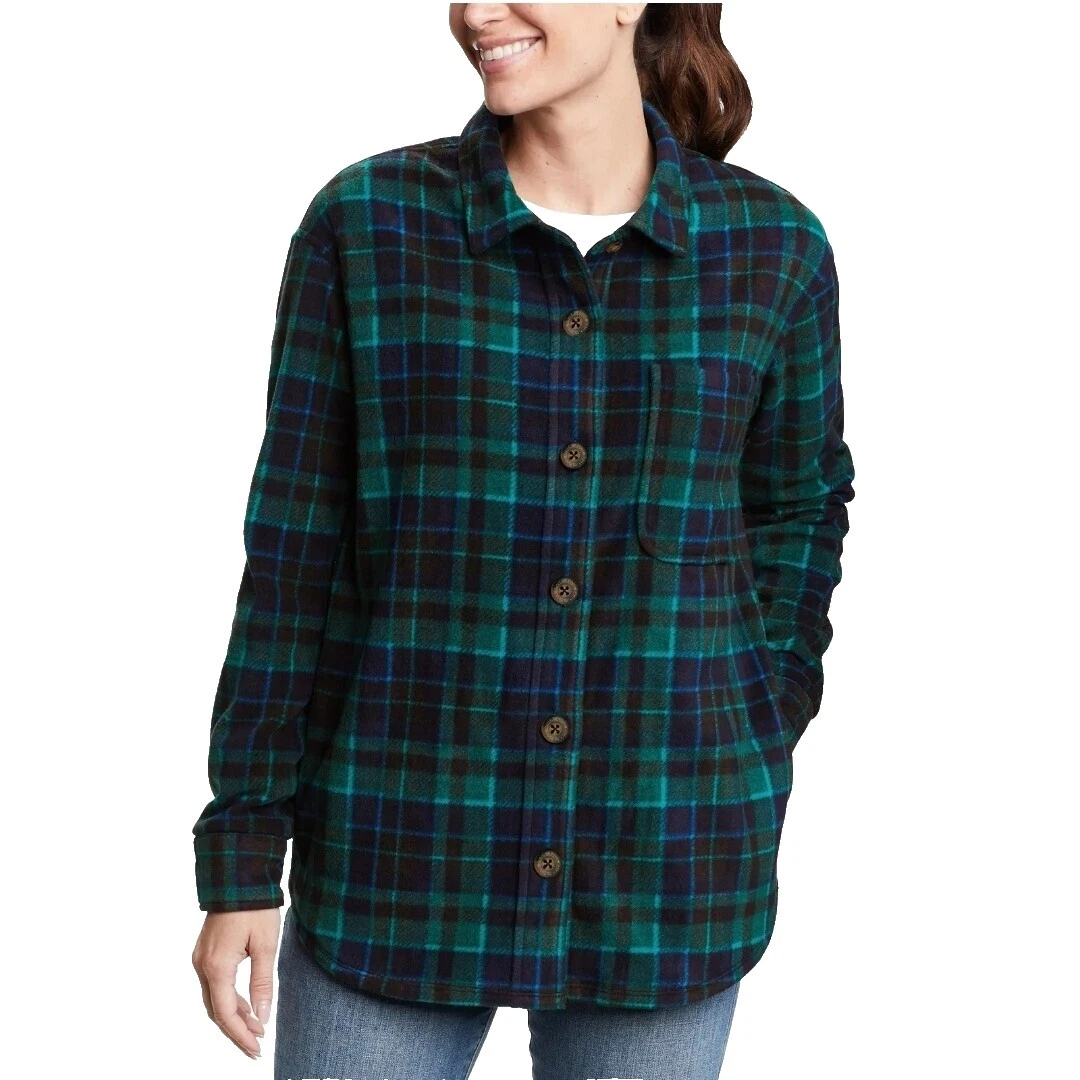 Eddie Bauer Polyester Plaid Tops for Women