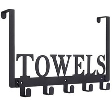 Over The Door Hooks Towel Holder for Bathroom Door Mount Towel Rack for Bedro...
