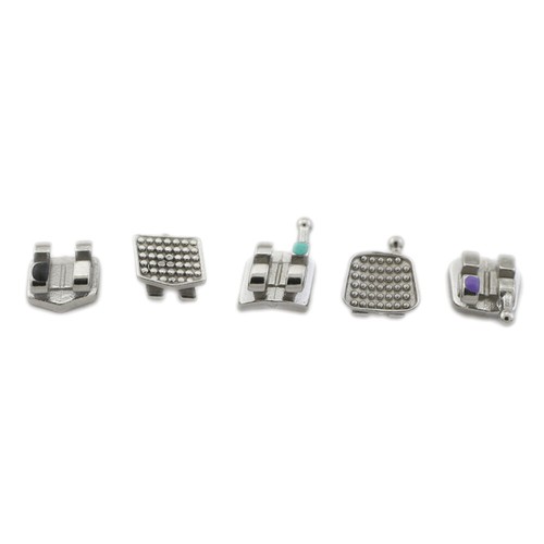 Brackets metálicos de ortodoncia dental Roth 022 ortodoncia brackets 345 gancho monobloque - Imagen 23 de 43