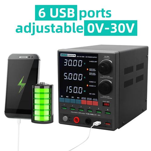 30V 5A DC power supply,6 USB,4 channel,high precision current voltage source - Picture 9 of 13