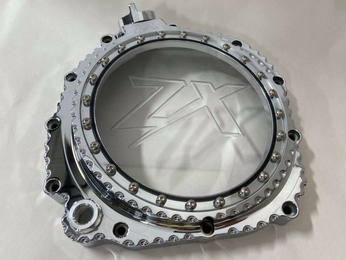 ダイヤのA ZX-14 CHROME DIAMOND CUT SEE THROUGH CLUTCH COVER 2006-2011
