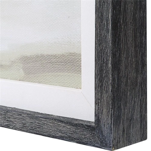 Uttermost Soft Clouds 42" Square Wood and Linen Framed Print in Multi-Color - Picture 5 of 8