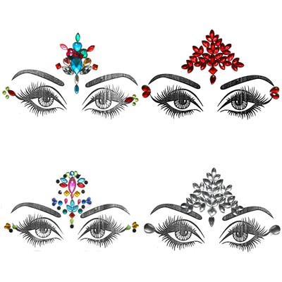 Body Face Jewel Eyebrows Mermaid Forehead Decoration Indian Bindi