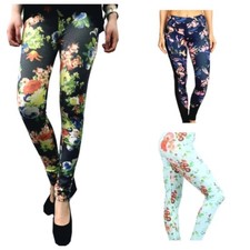 Brand New Trendy Floral Pattern leggings women Various Sizes Available
