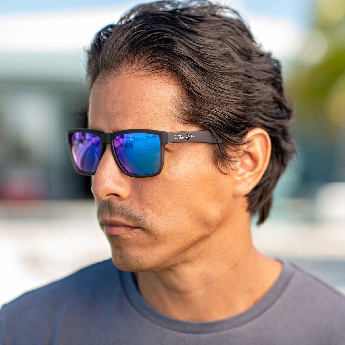 Panama Jack Polarized Classic Sunglasses - Blue Mirror Impact