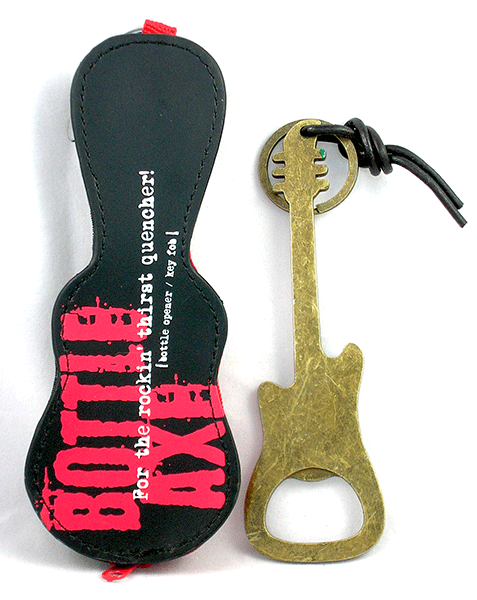 Bottle Axe Opener - Guitar Bronze Metal Bottle Opener - Music Themed Gift