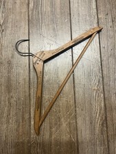 Vintage Crandall McKenzie Henderson Wooden Advertising Clothes Hanger Pittsburg