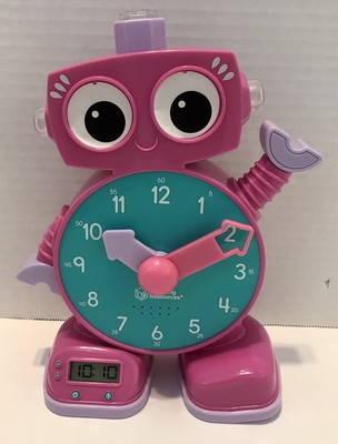 Learning Resources, Inc. Tock the Learning Clock Pink Purple Works