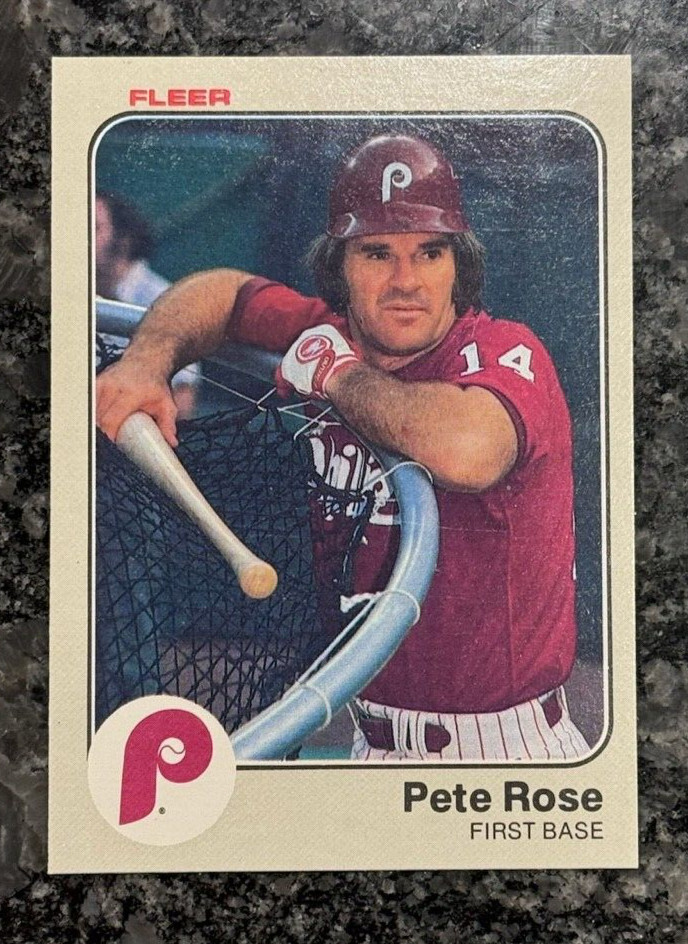 1983 Fleer Pete Rose #171 Philadelphia Phillies GREATEST HITTER EVER