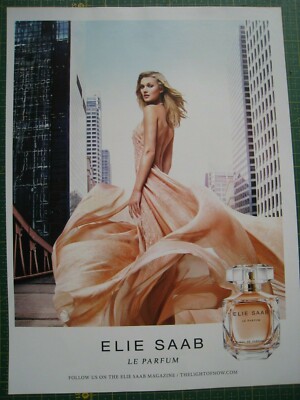 ELIE SAAB LE PARFUM THE LIGHT OF NOW MODEBILD WERBUNG CA. A4 GRÖßE Datei 2