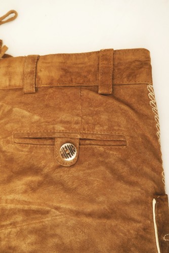 Kurze leichte Lederhose Landhaus C&A Oktoberfest Stickerei guter Zustand Gr.52 - Bild 4 von 10