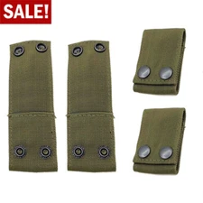 2XQD Handcuff Strap Holder Waist Strap Safety Snap Closure Tactical Strap Green