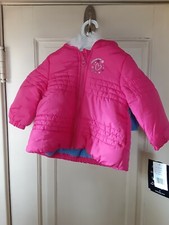 London Fog Girls Lined Puffer Jacket w/ Hood Size 12 Months NEW WITH TAGS