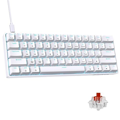 DK61SE 60% Mechanical Gaming Keyboard with 61 Anti-Ghosting Keys and LED Backlight