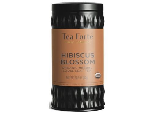 Tea Fortè Hibiscus Blossom Tin 3.5oz Tisane Petals Hibiscus Loose