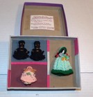 1970-80's Doll Club 4 Hand Made Yarn Mini Artist Dolls in Box