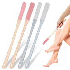 4pcs Toe Cleaning Brush Silicone Foot Scrubber Bath Feet Cleaner Scrub Foot Care