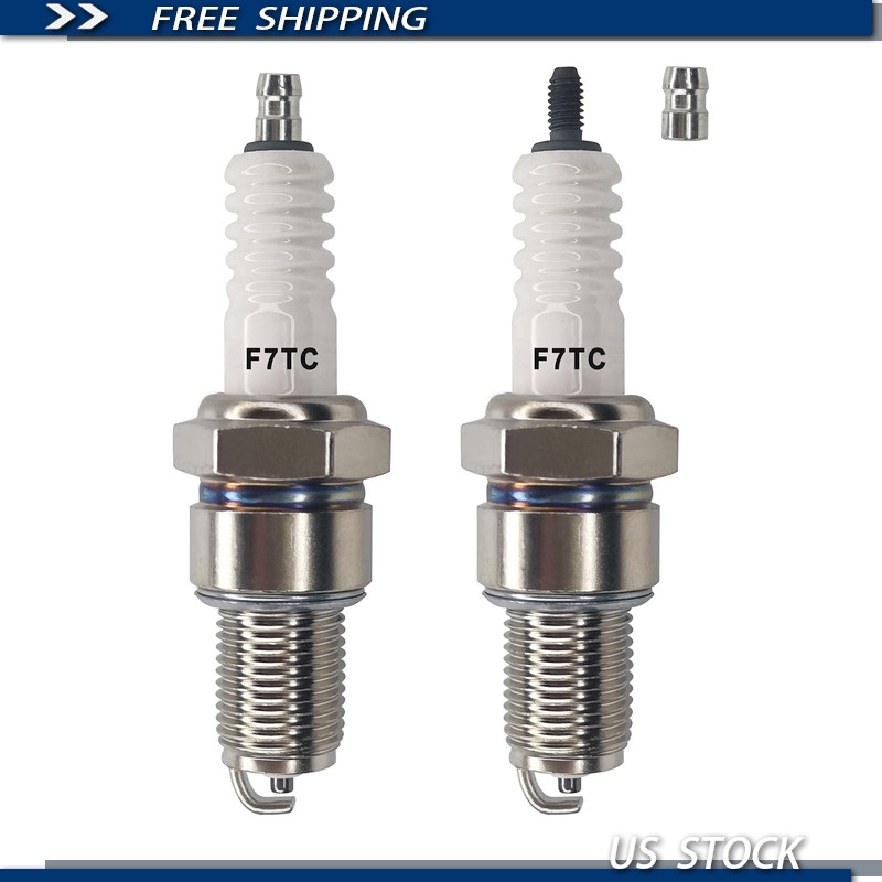 F7TC Spark Plug 2-Pack, NGK 3785 BP7ES GX120 GX160 GX200 GX240 GX270 GX340