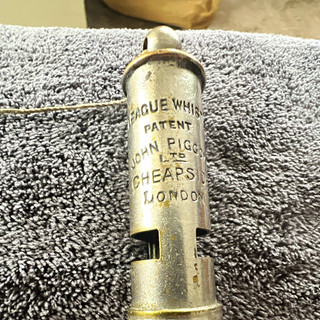 Rare John Figgott Ltd League Whistle Patent Police Whistle Cheapside London