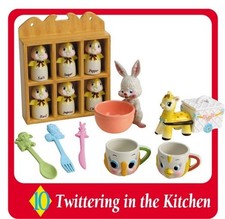 NEW 2006 Re-ment Rement Doll Miniature Fairytale Tableware 10 Twittering Kitchen