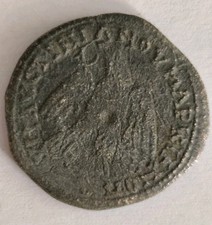 ANCIENT ROMAN BRONZE COIN OF EMPEROR SEPTIMIUS SEVERUS. EAGLE REV. /193-211 AD/ 